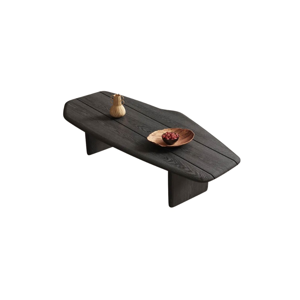 Măsuță de cafea Timber din lemn de stejar roșu – design natural, disponibilă pe Homedit