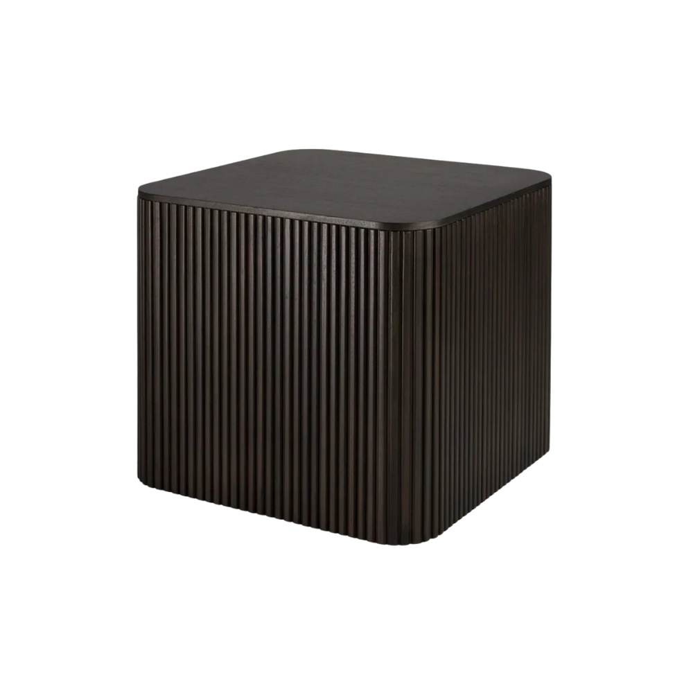 Masuta living lemn si ardezie , 50 x 50 x 45 cm, Moss, Homedit