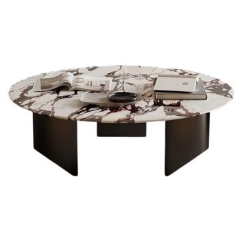 Masa cafea 80 x 35 cm, Terrazzo si otel Arti, Homedit