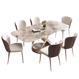 Masa Dining Old Ambely Stone, Premium, Homedit