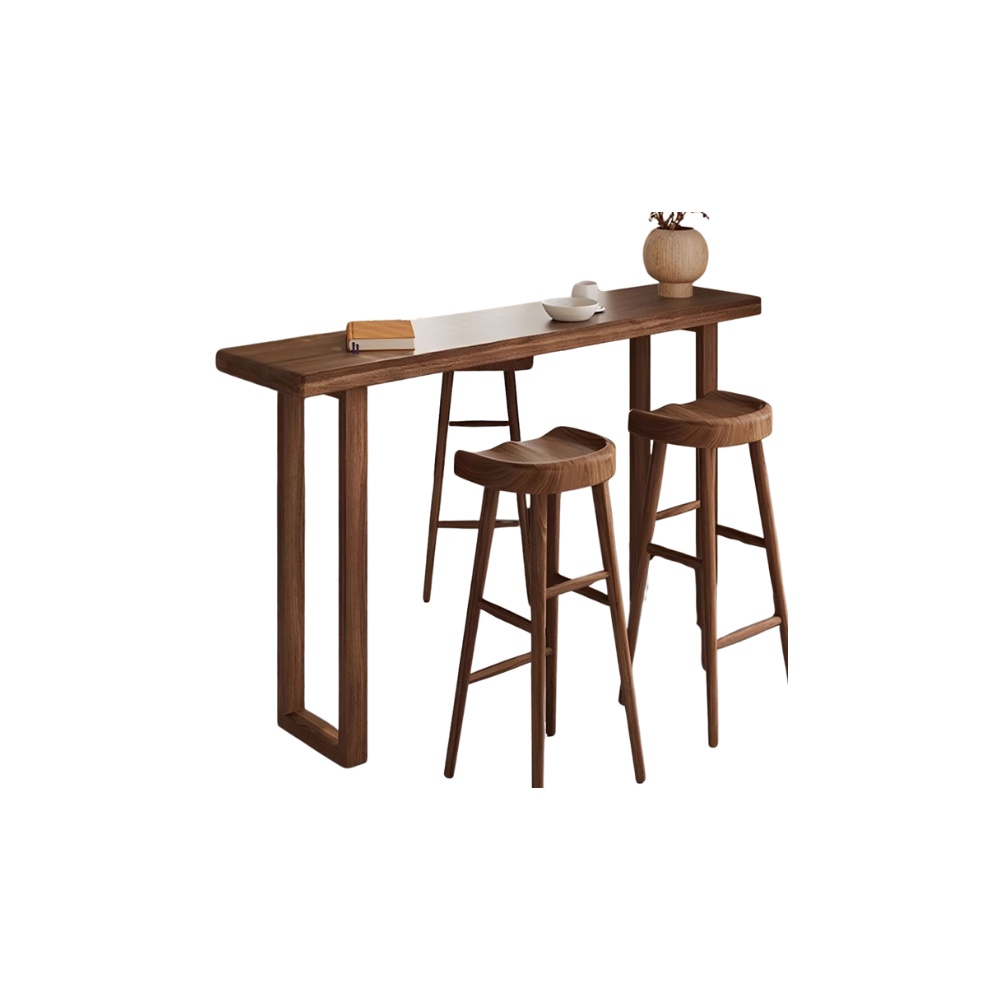 Masa tip bar Bellows din lemn masiv – 180 x 40 x 105 cm | Homedit