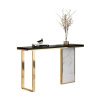 Masa living premium Pretto, marmura, 140 x 40 x 85 cm, Homedit