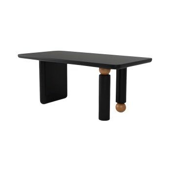 Masa dining sau birou din lemn de stejar 140 cm Gaoli, Homedit