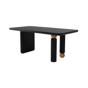 Masa dining sau birou din lemn de stejar 140 cm Gaoli, Homedit