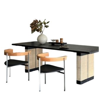 Masa dining din lemn masiv de stejar Tyler, Homedit