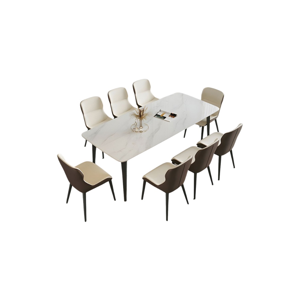 Masa Dining Ivory White, Premium, Homedit