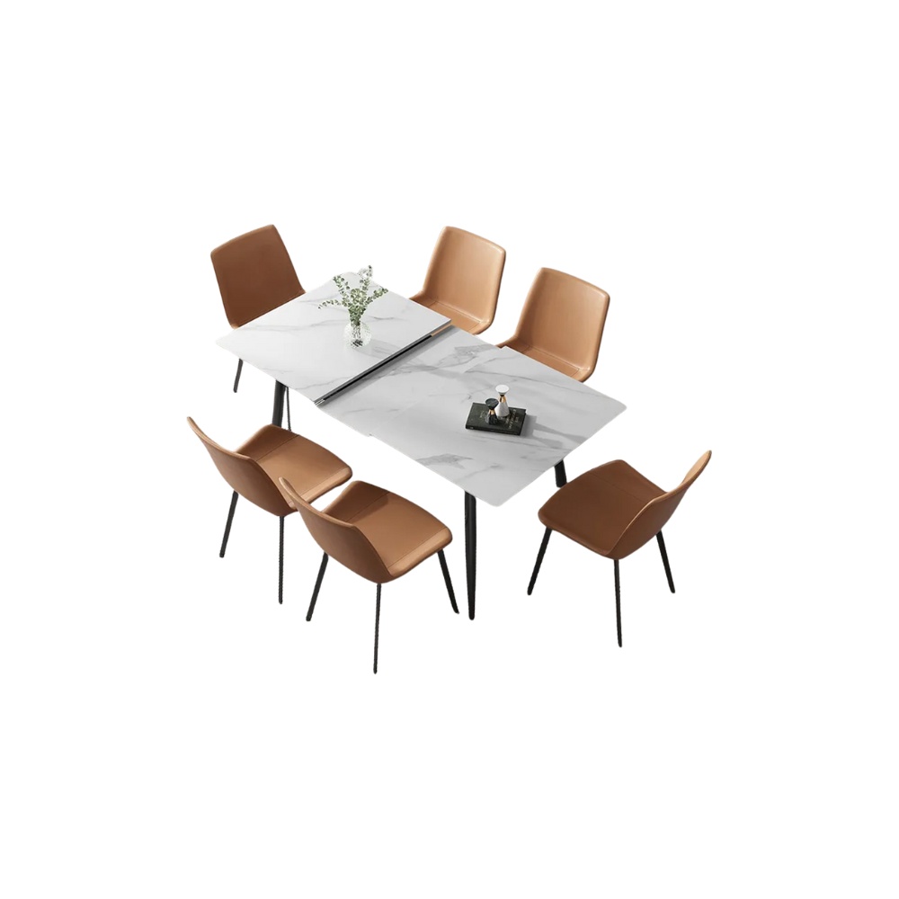 Masa Dining Extensibila Rochelle Marble, Premium, Homedit