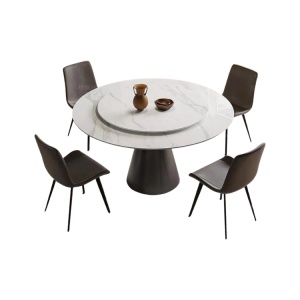Masa Dining Rotunda Elegance Noir, Premium, Homedit