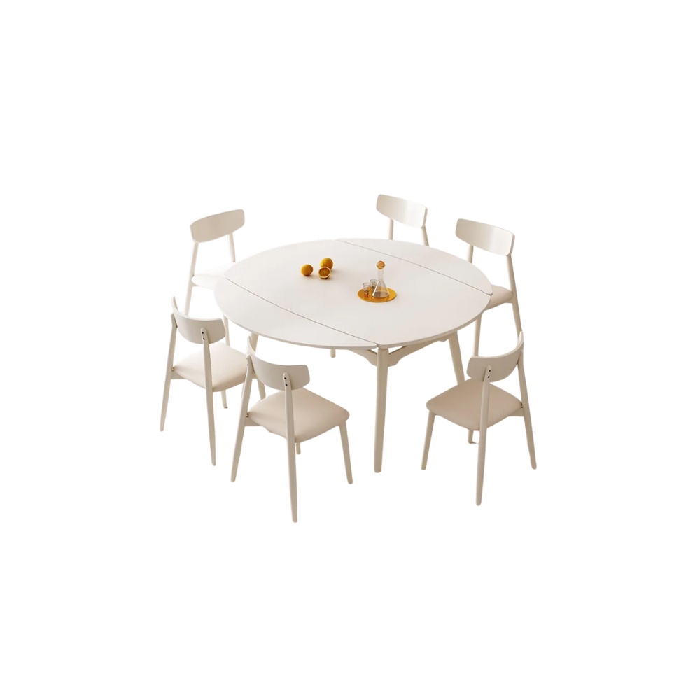 Masa Dining Extensibila Safi White, Premium, Homedit