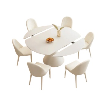 Masa Dining Extensibila Ramille White, Premium, Homedit