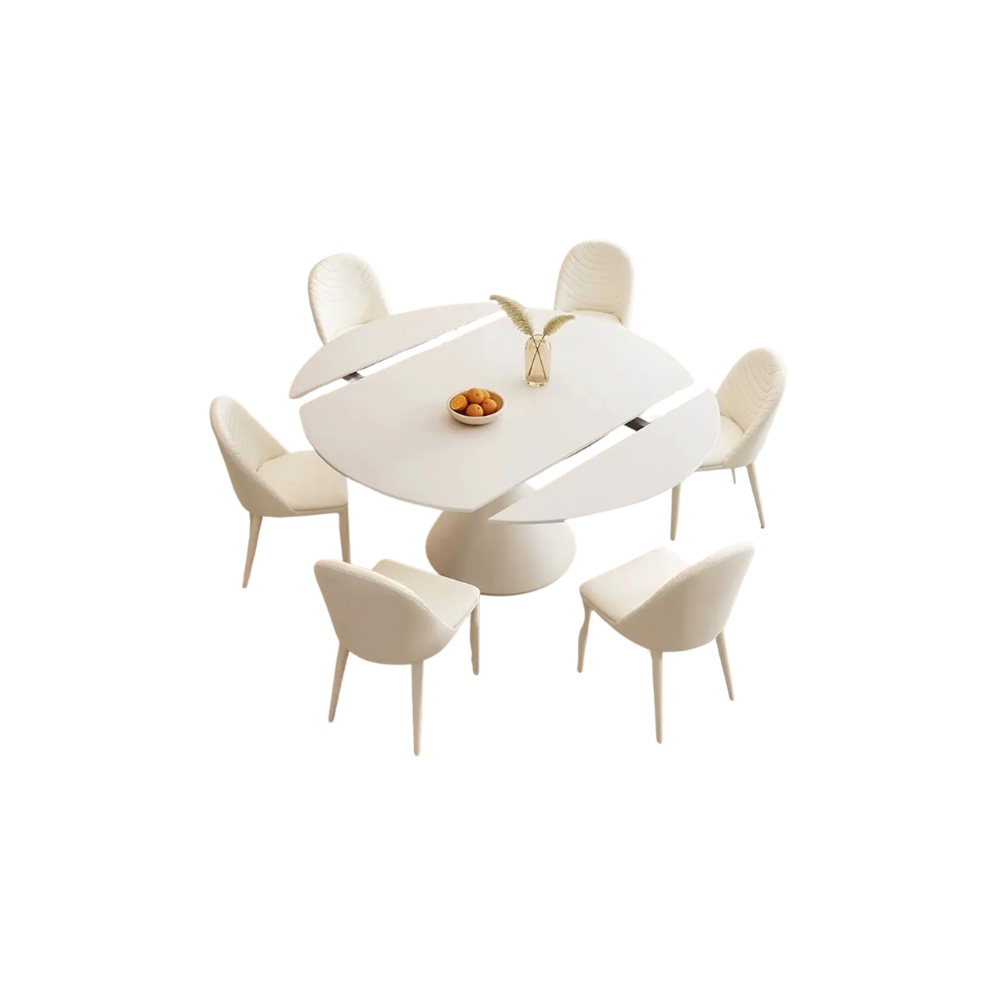 Masa Dining Extensibila Ramille White, Premium, Homedit