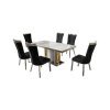 Masa Dining Moonlit Silver, Premium, 220 x 100 x 75 cm, Homedit