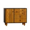 Consola mobilier premium din lemn masiv de pin, comoda Bungalow