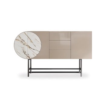Consola mobilier 150 cm x 85 cm Selene Beige, comoda Homedit