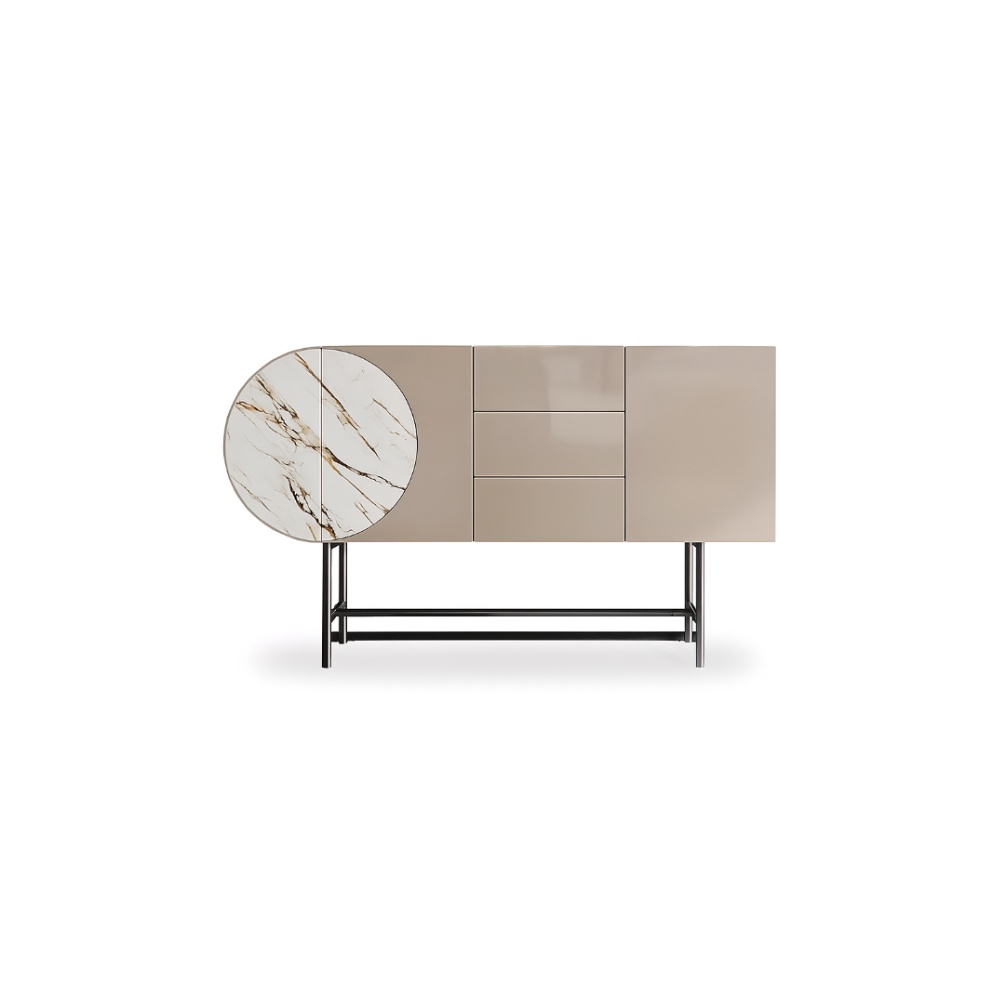 Consola mobilier 150 cm x 85 cm Selene Beige, comoda Homedit