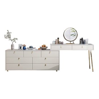 Masa de toaleta premium, masa make-up Glam 150 cm x 40 cm x 60 cm, Homedit