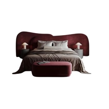 Pat Arco tapițat cu catifea – Design Art Nouveau | Homedit