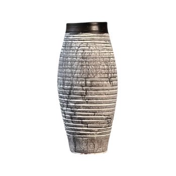 Vază ceramică Albora – albă, versatilă, 30 x 10 cm | Homedit