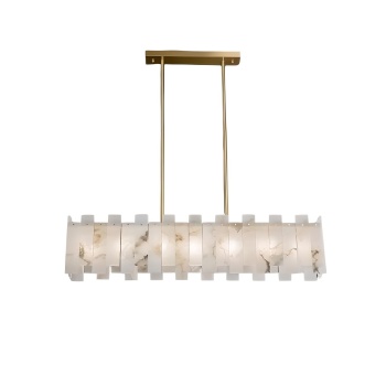 CANDELABRU DIN MARMURA NATURALA SI 3 TIPURI DE LUMINI, 95 x 30 x 63 cm, Zima Homedit