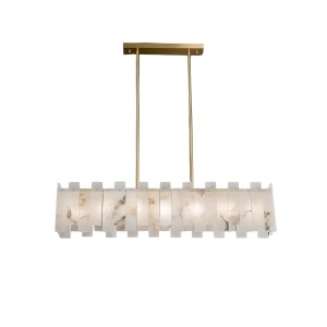 CANDELABRU DIN MARMURA NATURALA SI 3 TIPURI DE LUMINI, 95 x 30 x 63 cm, Zima Homedit