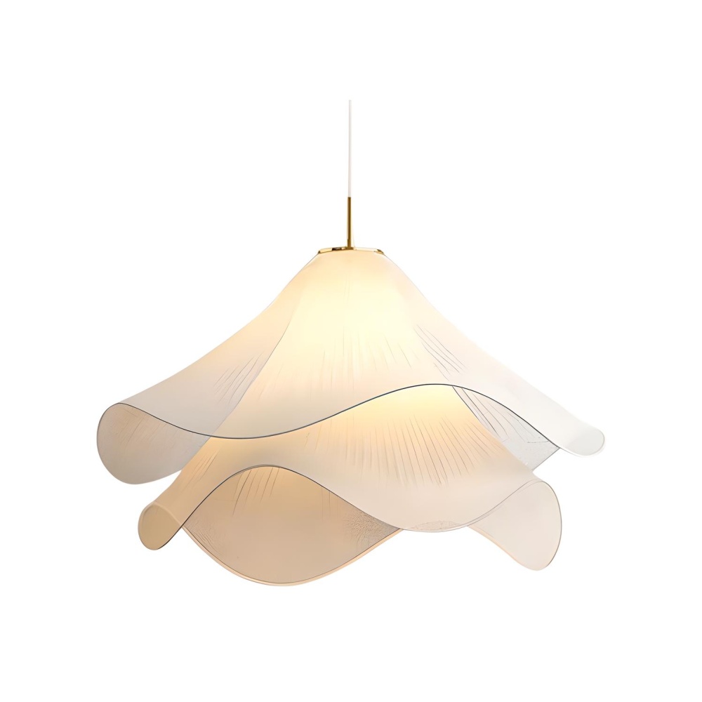 Lampa suspendata Lia, stofa si fier, 80 cm, E27, Homedit