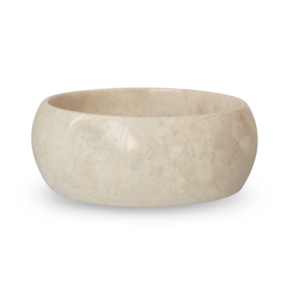 Lavoar rotund Merva din piatră naturală, diametru 38 cm | Homedit