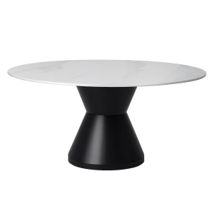 Masa Dining Rotunda Golden Charm Stone, Premium, 150 x 75 cm, Homedit