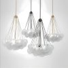 Lustră Ajustabilă Balloon din Metal și Sticlă Opal Mată – Homedit