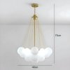 Lustră Ajustabilă Balloon din Metal și Sticlă Opal Mată – Homedit
