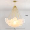 Lustră Ajustabilă Balloon din Metal și Sticlă Opal Mată – Homedit