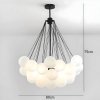 Lustră Ajustabilă Balloon din Metal și Sticlă Opal Mată – Homedit