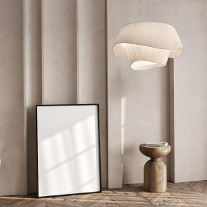 Lustră Rorra din acril tip Tyvek – Design fluid și elegant, 5 dimensiuni | Homedit