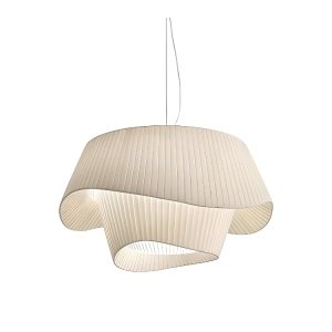 Lustră Rorra din acril tip Tyvek – Design fluid și elegant, 5 dimensiuni | Homedit