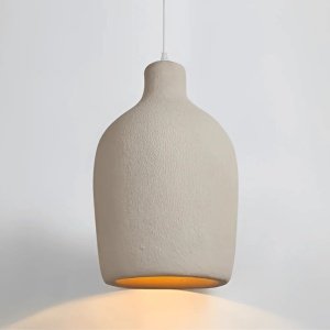 Lustra Clay – Design natural, lumină caldă | Homedit