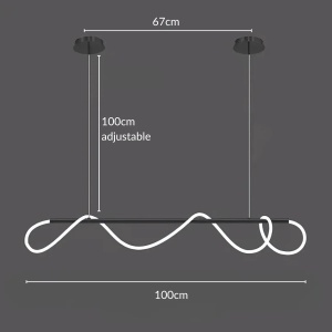 Lustra Modly – Design modern, lungime reglabilă | Homedit