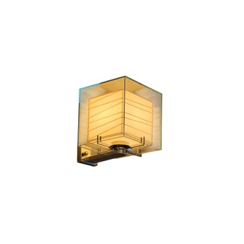 Lampa de perete Ticco – Design cubic modern din metal, sticlă și acrylic | Homedit