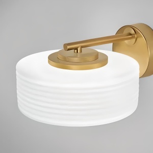 Aplica de perete Capri din sticlă și metal, 25×15 cm | Homedit