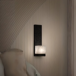 Aplica de perete Fool din metal și piatră Cloud Stone, design modern | Homedit