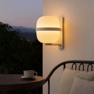 Aplică Cole LED pentru interior și exterior – design modern în negru și bej | Homedit