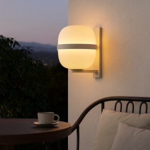 Aplică Cole LED pentru interior și exterior – design modern în negru și bej | Homedit
