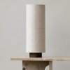 Lampă de podea Cotton din lemn masiv și abajur textil – Homedit