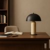 lampa de birou din metal si piatra naturala tripo, 36 cm x 58 cm, homedit
