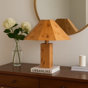 Lampă Bark din lemn cu aspect de scoarță – Design natural și elegant