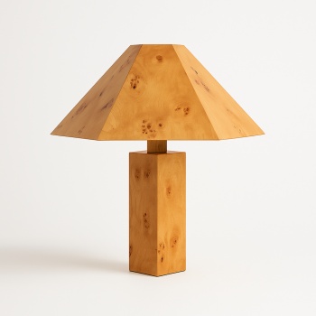 Lampă Bark din lemn cu aspect de scoarță – Design natural și elegant