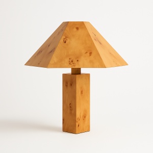 Lampă Bark din lemn cu aspect de scoarță – Design natural și elegant