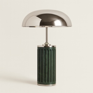 Lampă de masă Sage din marmură verde și metal – design elegant