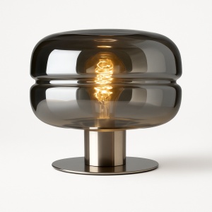 Lampă Zona din sticlă și metal – design modern și rafinat| Homedit