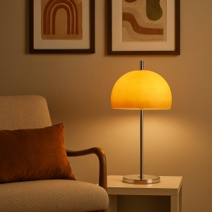 Lampă de masă Dunne – Design modern cu abajur din sticlă