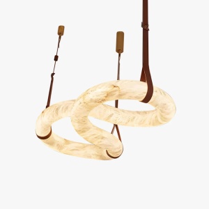 Candelabru Comet din piatră și piele – design spectaculos și elegant