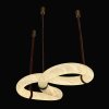 Candelabru Comet din piatră și piele – design spectaculos și elegant